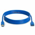 Cmple USB 3.0 A Male to A Female Extension Gold Plated Cable -10FT - Blue 1243-N